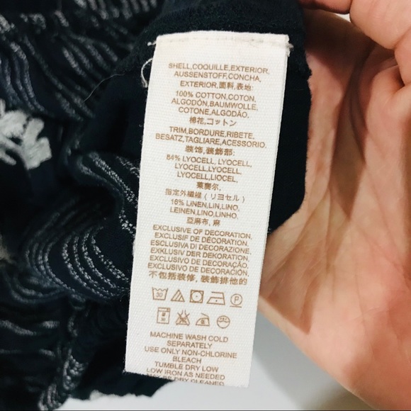 Free People Navy Embroidered Balloon Festival Top - Picture 5 of 7